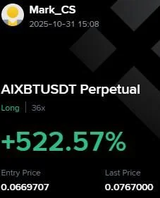 AIXBT Futures Profit Proof (+522%) - CryptoSphere Audited Signal Setup