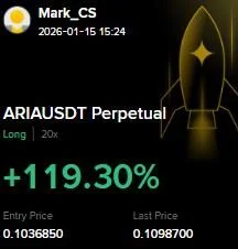 ARIA Futures Profit Proof (+119%) - CryptoSphere Audited Signal Setup