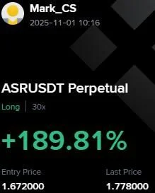 ASR Futures Profit Proof (+189%) - CryptoSphere Audited Signal Setup