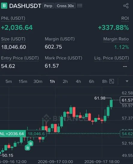 DASH Futures Profit Proof (337%) - CryptoSphere Audited Signal Setup