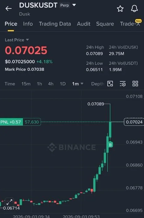 DUSK Futures Setup Chart - Signal #DUSK22527992