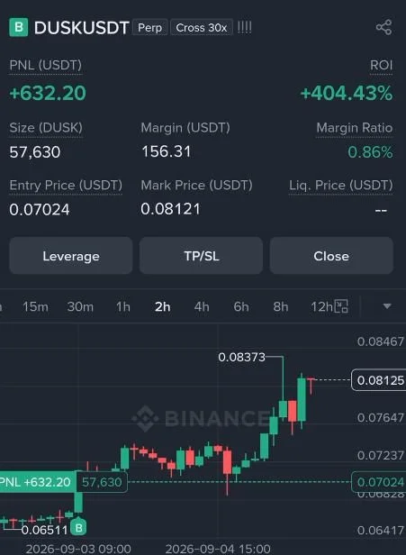 DUSK Futures Profit Proof (+404%) - CryptoSphere Audited Signal Setup