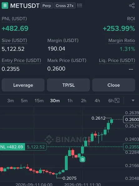 MET Futures Profit Proof (+253%) - CryptoSphere Audited Signal Setup