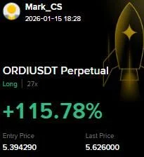ORDI Futures Profit Proof (+115%) - CryptoSphere Audited Signal Setup