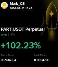 PARTI Futures Profit Proof (+102%) - CryptoSphere Audited Signal Setup