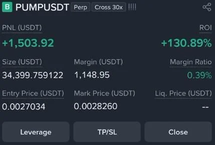 PUMP Futures Profit Proof (+130%) - CryptoSphere Audited Signal Setup