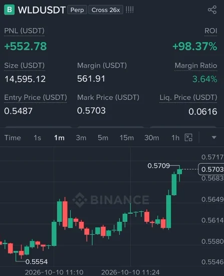 WLD Futures Profit Proof (98%) - CryptoSphere Audited Signal Setup
